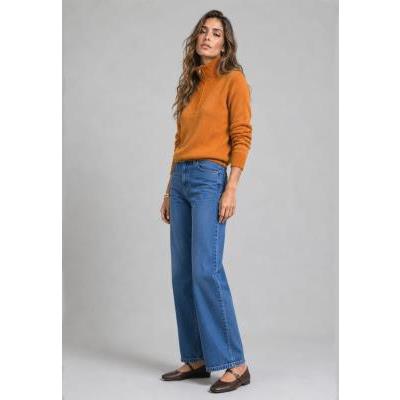 jersey-mujer-cremallera-ocre
