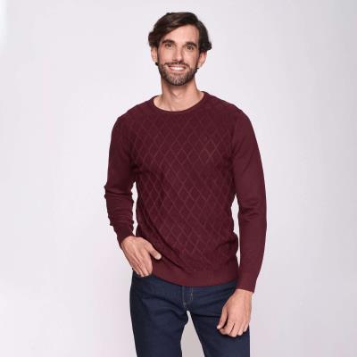 jersey-hombre-rombos-granate-burdeos-berenjena