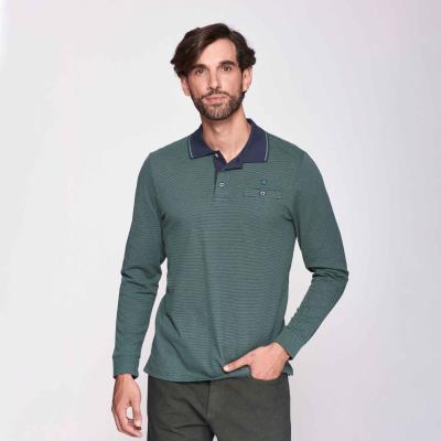 polo-bolsillo-manga-larga-verde-hombre