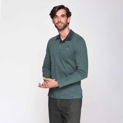polo-bolsillo-manga-larga-verde-hombre