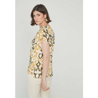 blusa estampada mujer