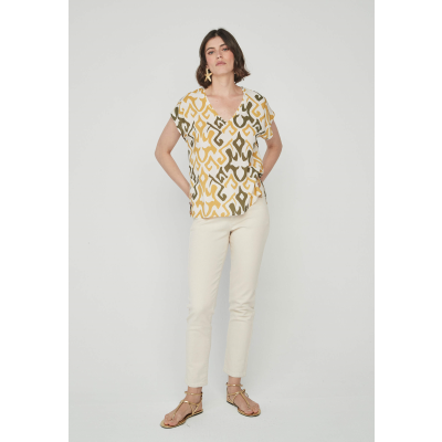 blusa estampada mujer