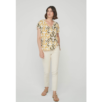 blusa estampada mujer