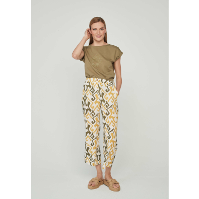 pantalon culotte estampado mujer