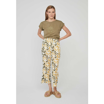 pantalon culotte estampado mujer