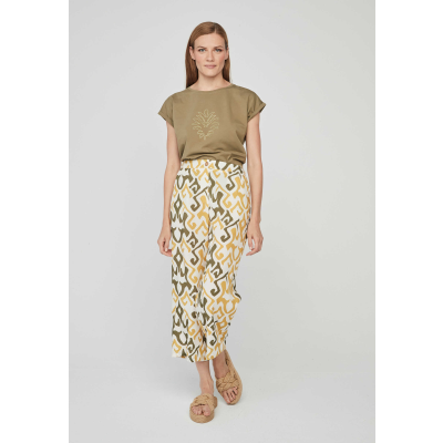 pantalon culotte estampado mujer