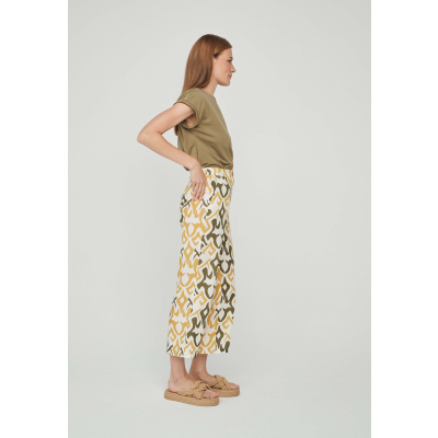 pantalon culotte estampado mujer